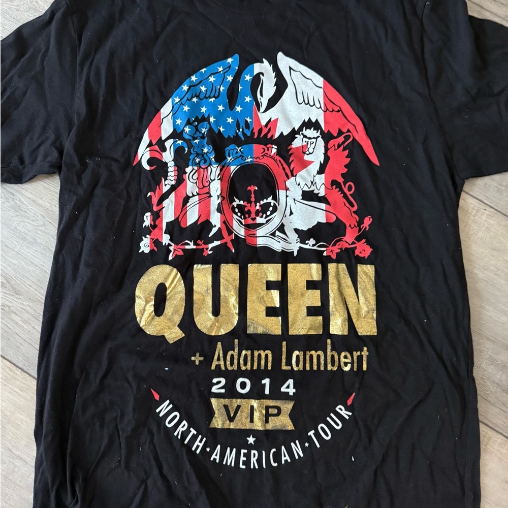 Queen with Adam Lambert VIP tee shirt 2014